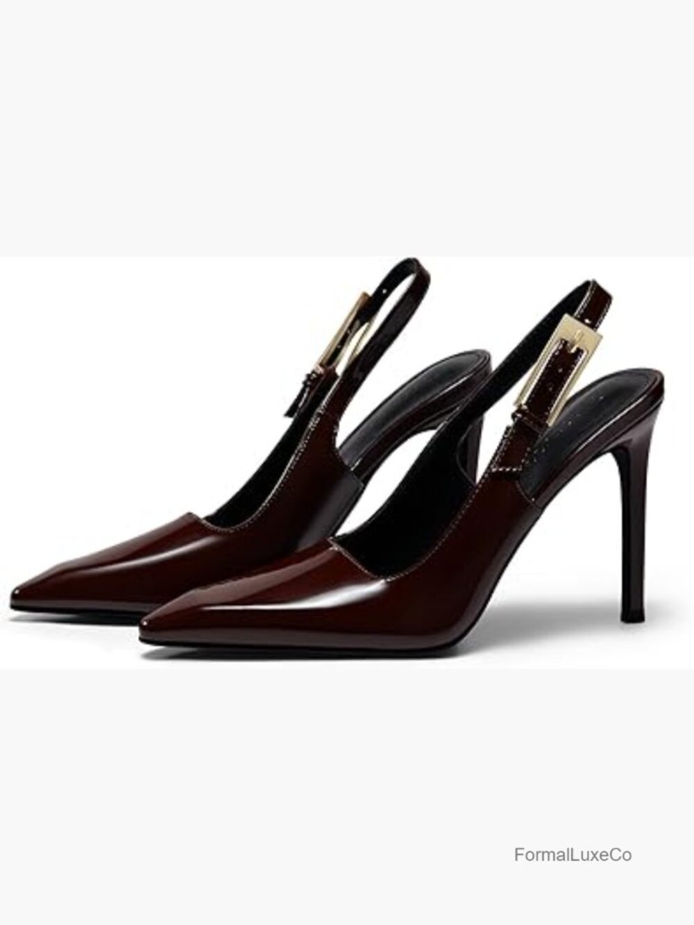 Women's Pointed Toe Stiletto Heels Slingback Pumps Dress Shoes